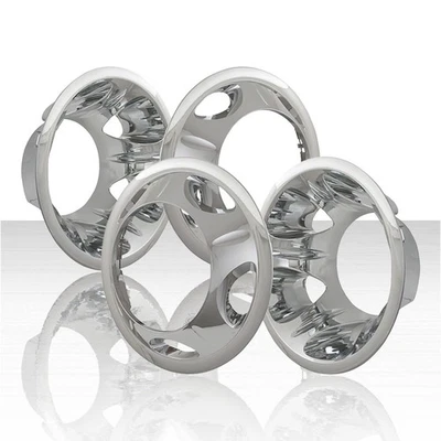 Set of 4 17' Wheel Simulators for 2015-2019 GMC Sierra 3500 HD Base/WT - Chrome - Image 1 of 4