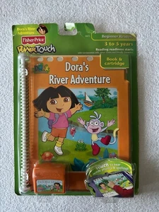 Fisher Price Power Touch Dora’s River Adventure Learning Game Cartridge & Book - Picture 1 of 2