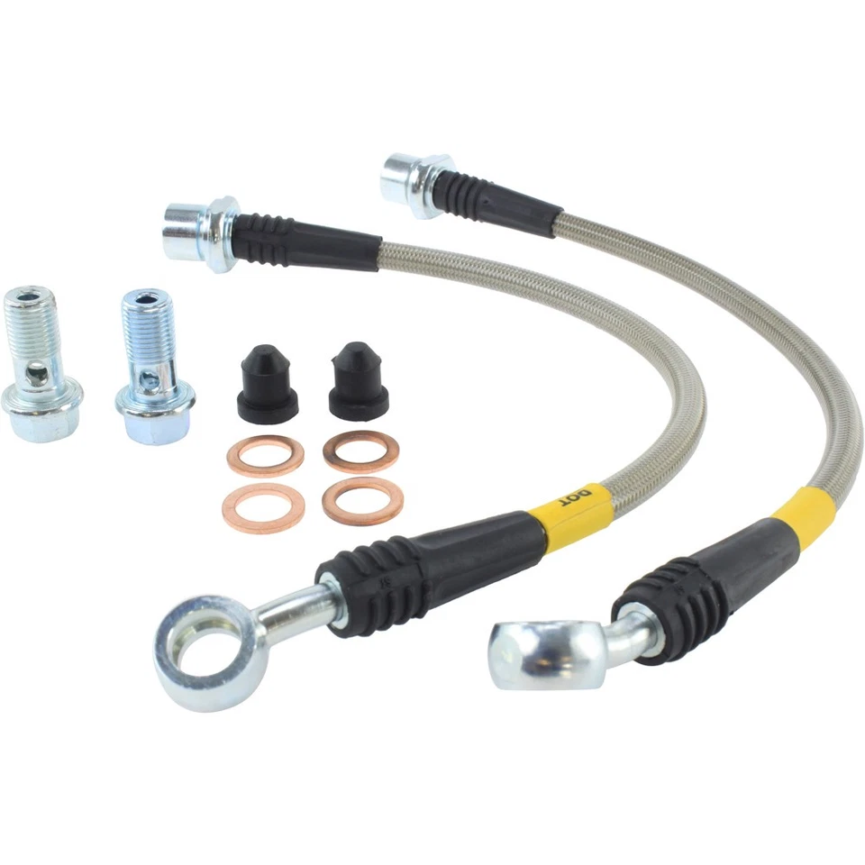 Línea de freno trasera trenzada de acero inoxidable StopTech 950.44505 para 05-10 tC, 00-05 Celica Foto 1 de 2