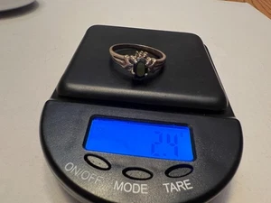 Sterling Silver Classic Design Black Onyx Cocktail RIng Size 10 - Picture 1 of 11