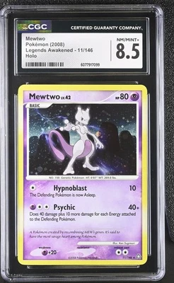 CGC 8.5 Mewtwo 2008 Legends Awakened 11/146 Holo Pokemon Card - Image 1 of 2