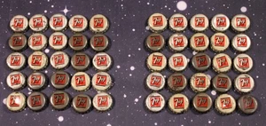 Vintage 7 Up Cork-lined Bottle Cap Lot of Fifty(50) - Omaha & St. Joe Bottling - Picture 1 of 4