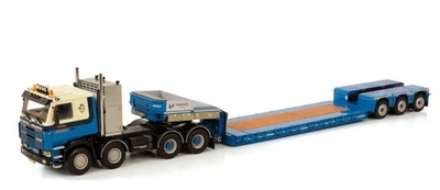 WSI, SCANIA R143 8x4 avec porte engins 3 Essieux WEEVER, échelle 1/50, WSI01-... - Photo 1/3