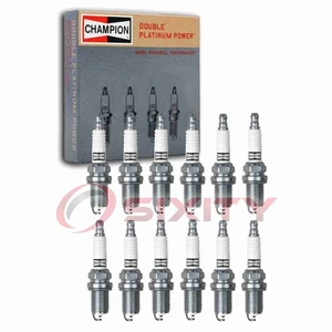 12 pc Champion Double Platinum Spark Plugs for 1998-2003 Mercedes-Benz ML320 mx - Picture 1 of 5