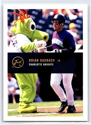 BRIAN DAUBACH 2000 Just 2K Minors Preview Card Charlotte Knights Baseball #NNO - Image 1 of 2