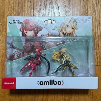 Nintendo Super Smash Bros Pyra & Mythra Amiibo Paquete de 2 *NUEVO SELLADO* Foto 1 de 2
