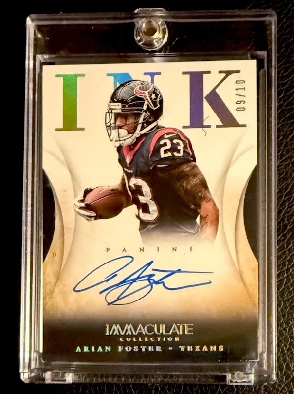 2014 Immaculate Arian Foster Ink Auto On-Card Platinum Foil 9/10!!!🔥 - Image 1 of 2