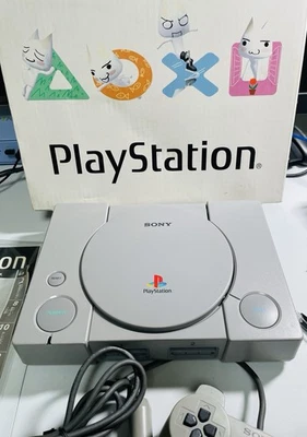 Sony PlayStation PS1 SCPH-9000 Console Box & Manual Tested Working Japan - Image 1 of 4