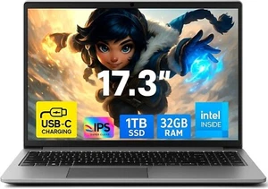 Difinity Notebook 17,3 Zoll | Intel N95 3,40Ghz | 32GB RAM | 1000GB | Windows 11 - Bild 1 von 8