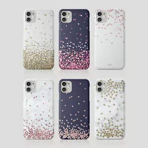 Tirita Phone Case for iPhone 16 15 14 13 12 11 XR Random Stars Marble Gold Dots - Picture 1 of 9