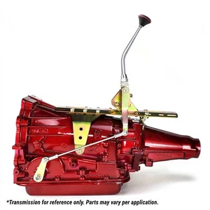 GM700 R4 Single Action Shifter Kit 10" Arm w/ bend and Black Knob ASCS1G510S1 - Picture 1 of 7