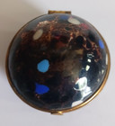 Boite ronde en pâte de verre pilulier Murano ou Clichy