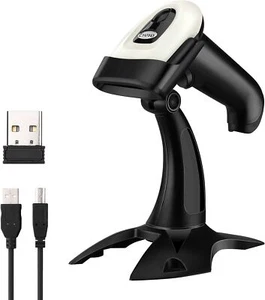 Eyoyo Wireless 2D QR Barcode Scanner mit Standfuß Bluetooth Handheld Code Leser - Picture 1 of 9