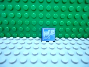 Lego 1 schwarz 2x2 Fliese bedruckte Computerplatine mit Clip auf der Rückseite NEU - Bild 1 von 1