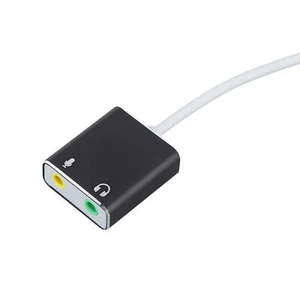 (01)USB C Microphone Adapter Type C Sound Card 7.1 Channel USB External Sound# - Photo 1/12