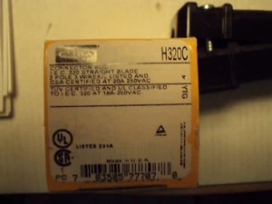 Hubbell H320C; female 20A 250V 2 pole - Picture 1 of 2