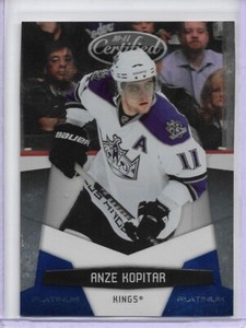 2010-11 Panini Certified Anze Kopitar Platinum Blue Parallel #'d 157/250 Stars