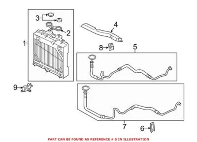 Genuine OEM Engine Oil Cooler Line For BMW 550i 550i GT 550i xDrive 650i - Image 1 of 2