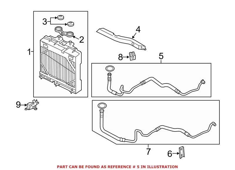 Genuine OEM Engine Oil Cooler Line For BMW 550i 550i GT 550i xDrive 650i - Image 1 of 2