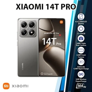 Xiaomi 14T Pro 5G Android Cell Phone (Grey/12GB+256GB/Dual SIM/Unlocked) - Picture 1 of 7