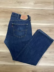 Levis Jeans Mens 38x30 Blue 501XX Denim Button Fly Dark Indigo Blue Mexico - Picture 1 of 9
