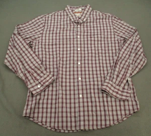 Dockers Shirt Adult Medium Classic Fit Purple Plaid Casual Long Sleeve Mens M - Picture 1 of 12