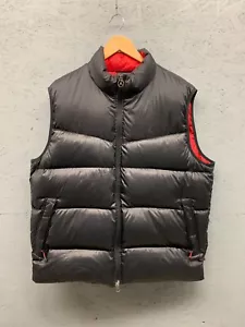 Jordan Puffer Vest XL Black Red Down Insulated Reversible Full Zip - Picture 1 of 9