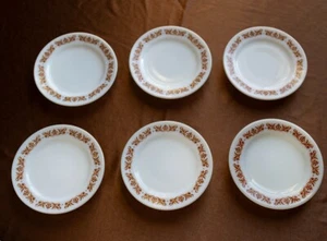 Anchor Hocking Copper Filigree Cake Plate Set of Vintage Milk Glass - Picture 1 of 5