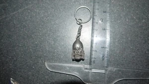 vintage Viking Head Keyring - Beautiful Silver Pewter Keychain - Picture 1 of 2