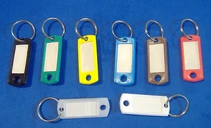 8 PIECE COLOR KEY IDENTIFIERS LABEL ID TAGS LUGGAGE IDENTIFICATION - Picture 1 of 1