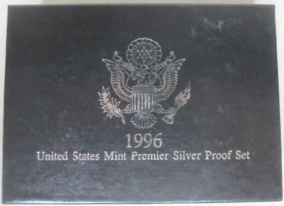 1996-S United States Mint Premier Silver Proof Set in Original US Mint Box/COA - Image 1 of 3