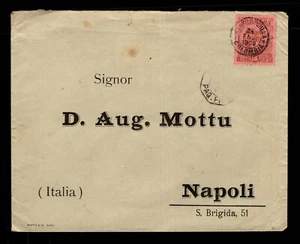 SOBRE COLOMBIA 1900 A ITALIA, CORREO FRANCÉS CANCELAR - Imagen 1 de 2