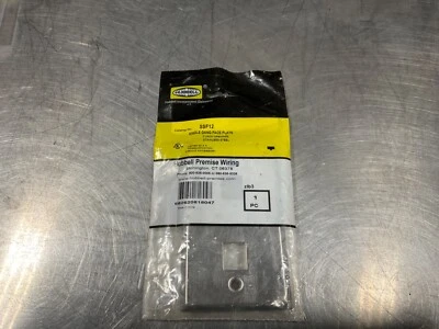 Cableado local Hubbell SSF12 placa frontal de acero inoxidable de una sola banda 2 puertos NUEVO Foto 1 de 3