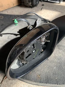 VOLKSWAGEN VW EOS PASSENGER LEFT ELECTRIC WING MIRROR BLACK 2006-2010 - Picture 1 of 9