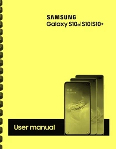 Samsung Galaxy S10e S10 S10+ G970U G973U G975U Verizon OWNER'S USER MANUAL - Photo 1 sur 1