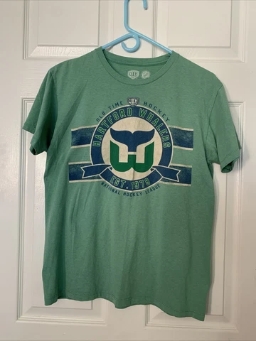 Old Time Hockey Hartford Whalers Green T-Shirt Mens Size Medium Cover