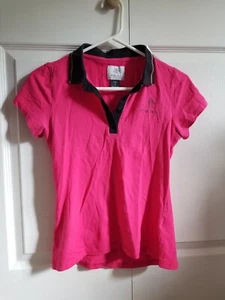 Vintage Y2K F.O.A.L rsta Women's Polo Shirt Hot Pink Black **CLEARANCE** - Picture 1 of 4