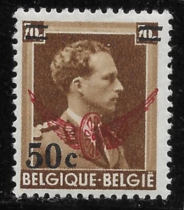 1936 early Govt. Railroad Train Service MLH 50C/70c🔥King Leopold III🔥 - Picture 1 of 2