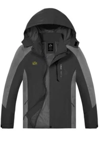 Mens Rain Jacket Waterproof Hiking Coat Windproof Mountain Jacket Lightweight... - Picture 1 of 7