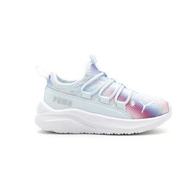 Zapatos informales PUMA One4all Star brillantes sin cordones para niñas pequeñas azules, múltiples zapatillas Foto 1 de 4