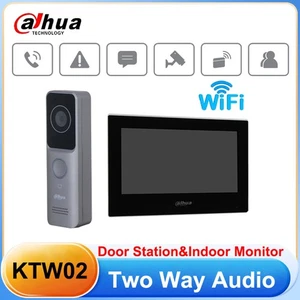 Dahua 2MP KTW02 Wi-Fi POE Villa Door Station IP Indoor Monitor 2 Way Audio - Picture 1 of 13