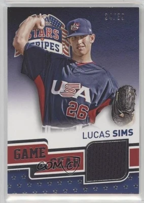 2015 Panini Stars and Stripes Game Gear /39 Lucas Sims #64 - Image 1 of 2