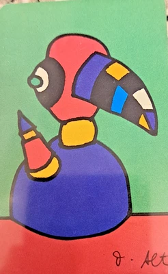 Telefonkarte Künstler Otmar Alt " ENTE  " Telekom  P 07  05/95 - Bild 1 von 2