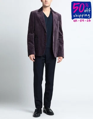 RRP€638 ACNE STUDIOS Corduroy Blazer Jacket IT48 US38 M Purple Lined - Imagem 1 de 4