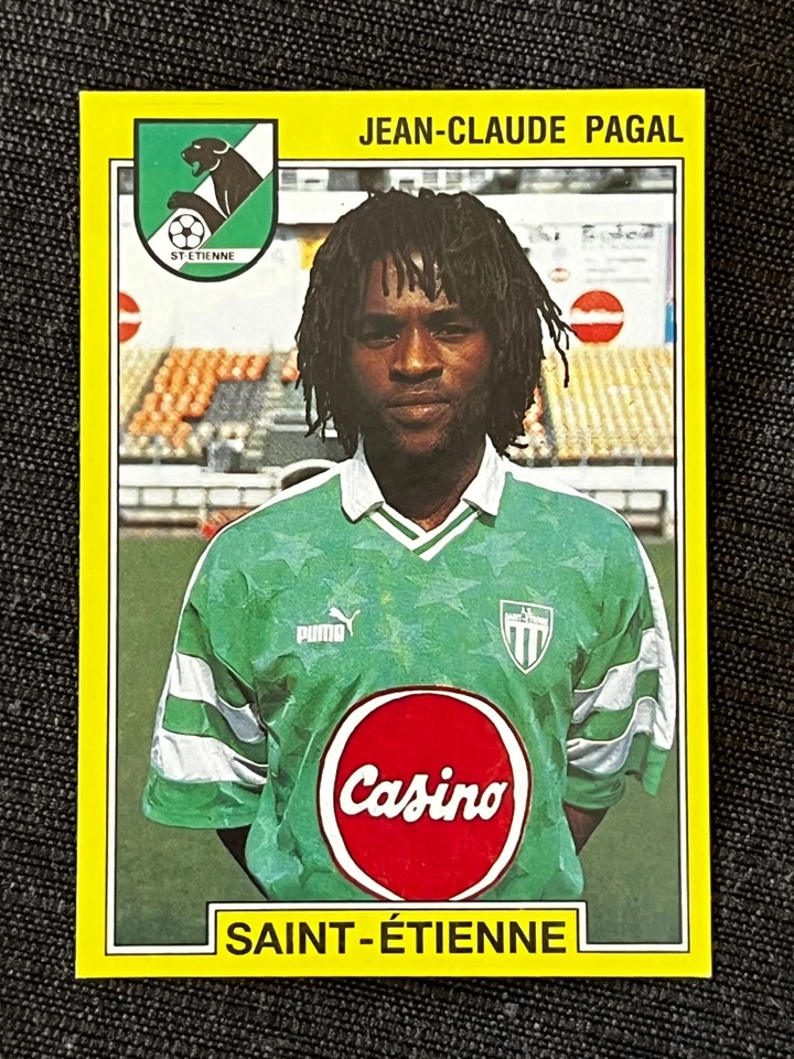 VIGNETTE STICKER PANINI FOOT 1992 JC PAGAL ST ETIENNE # 243 RECUP REMOVED - Photo 1/1