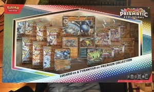 4x Prismatic Evolutions Premium Collection Lucario & Tyranitar - Pokémon TCG - Bild 1 von 3
