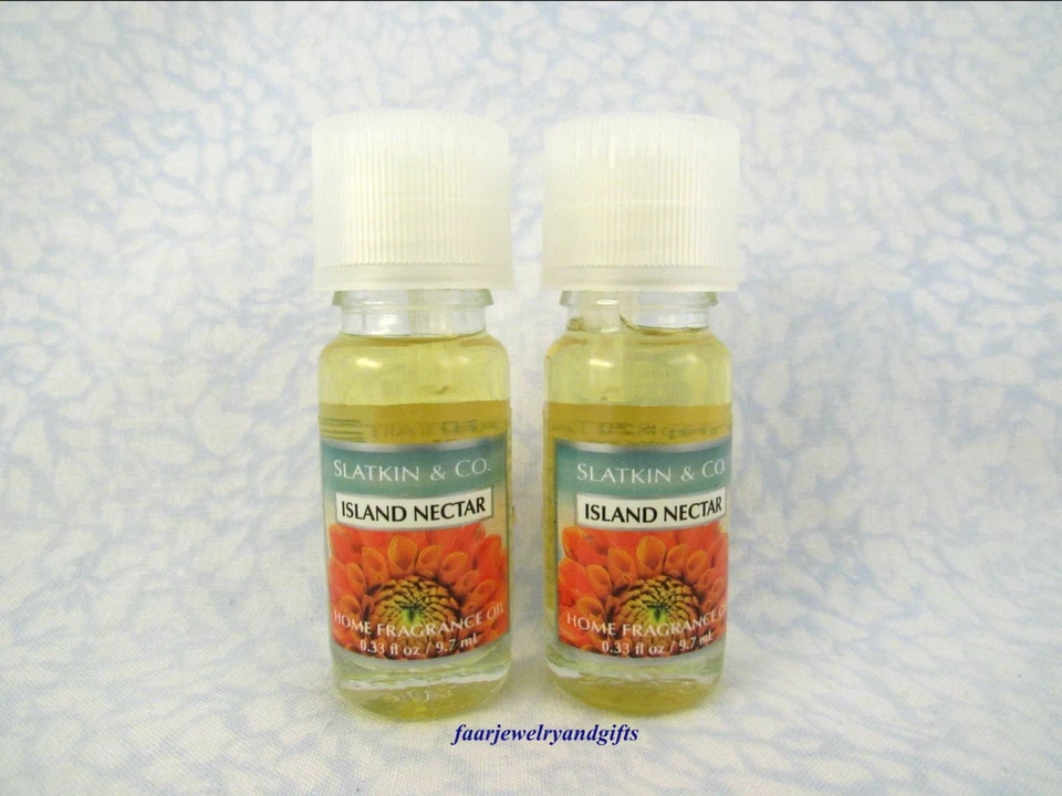 Aceite de fragancia Bath & Body Works Slatkin & Co ISLAND NÉCTAR X 2 - FS .33 oz - NUEVO Foto 1 de 1