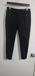 Talbots Women's Size Mp Polartec Fleece Pant Black Minimalist Pockets Outdoors  - Picture 1 of 9