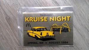Daytona Trophy McDonald's Kruise Night Metal Plaque Epping NH 1994 - Picture 1 of 2