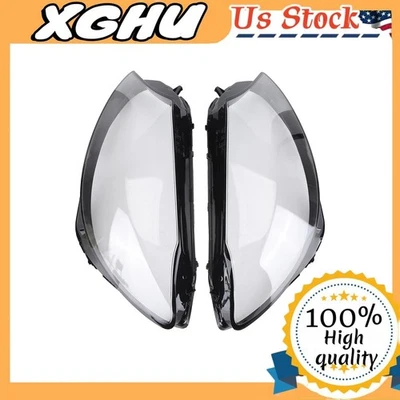 Pair Front Headlight Lens Cover For Mercedes Benz W205 C180 C200 C260L 2015-2017 - Image 1 of 4